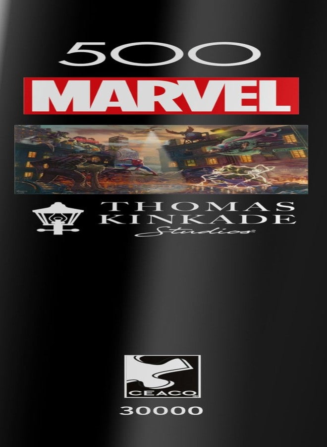 CEACO - Marvel - Kinkade - Spider-Man vs. The Sinister Six - 500 Piece Jigsaw Puzzle for Adults Challenging Puzzle Perfect for Game Nights - Finished Puzzle Size is 21.25 x 15.00 - Image 4